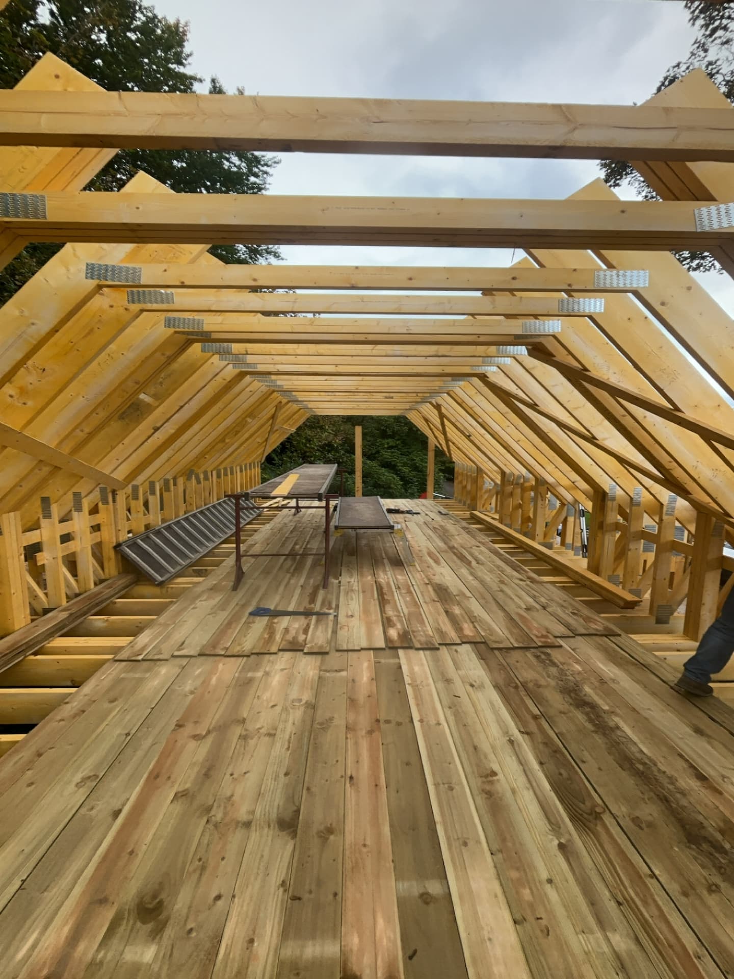 timber-frame-for-garage-conversion-with-new-pitched-roof-in-ayrshire