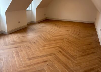 Finished interior of Langbank loft conversion