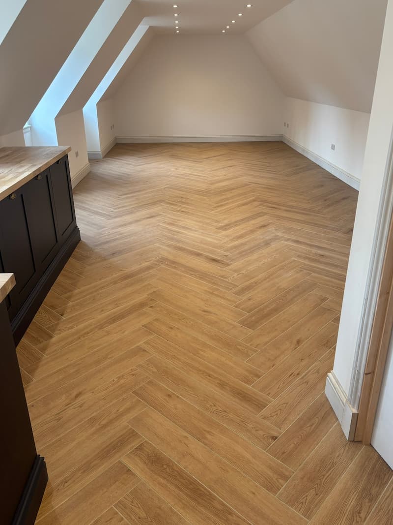 Bespoke joinery, kitchen and bathroom installation completed as part of a loft conversion